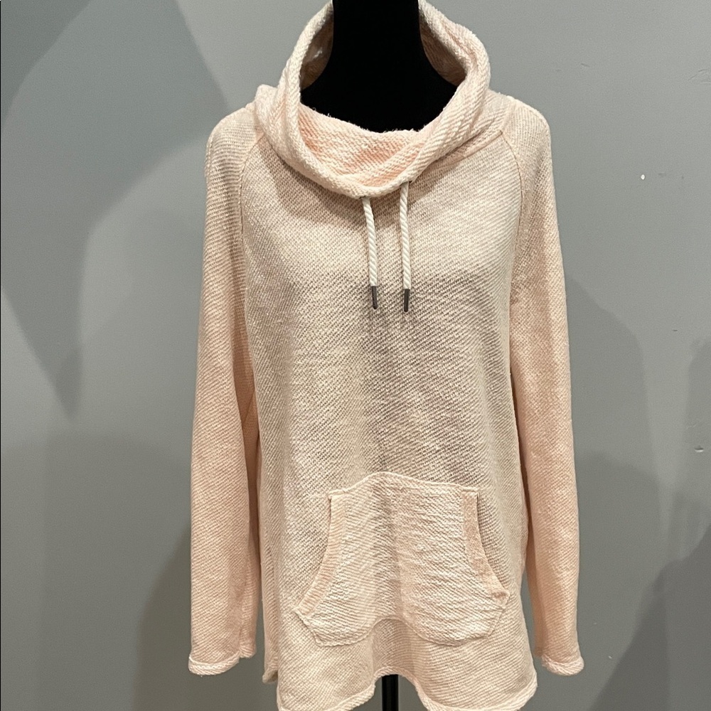 Cozy light pink  Cowl Neck quick dry Calvin Klein performance top